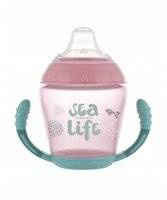 Canpol babies Hrníček bez rozlití 230ml SEA LIFE růžový