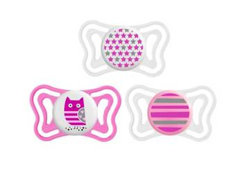 Chicco PhysioForma Light Silikonový dudlík 2-6m 2ks. Růžový