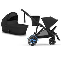 Cybex E-Gazelle S Wspomagany Wózek Głęboko-Spacerowy Rok Po Roku Moon Black