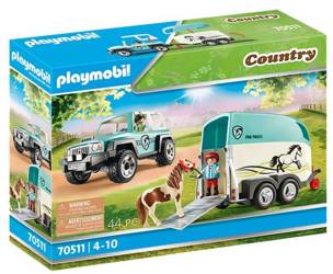 Playmobil 70511 Samochód z Przyczepą Dla Kucyka