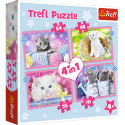 Trefl Puzzle Zabawne Kotki